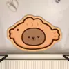 Alfombra Absorbente de Secado Rápido Resistente a la Suciedad Antideslizante de Dibujos Animados para Baño Resistente a la Suciedad Resistente al Desgaste Alfombrilla de Diatomeas para Puerta de Inodoro