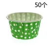 50 Piezas Vasos de Papel para Pastel Resistentes al Horno Vasos con Borde Enrollado Vasos Laminados con Borde Enrollado Vasos para Muffins de Papel de Aluminio Dorados Resistentes a Altas Temperaturas