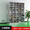 Gabinete para Zapatos Multicompartimento de Acero Inoxidable 304 de Fábrica Laboratorio Taller Libre de Polvo Vestuario Taquilla Gabinete de Doble Cara con Puerta