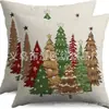 Serie de decoraciones navideñas para árboles de Navidad de Amazon transfronteriza: almohadas, cojines para el hogar, sofá, dormitorio y sillas