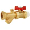 Válvula de Bola con Filtro de Latón 1/2 Pulgada, 3/4 Pulgada, 1 Pulgada Rosca Macho y Hembra Grifo de Agua Válvula de Corte Accesorios para Caldera de Pared Tubería de Agua PPR25