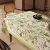 Mantel estilo wabi-sabi, impermeable, a prueba de aceite, lavable, resistente al calor, mantel estilo japonés, lujo ligero, sensación de alta gama, paño protector para mesa de centro de sala de estar