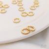 Paquete de 14K Color Oro Real Micro-incrustado Zirconia Diamante Anillo Cuentas Accesorios de Joyería Hecho a Mano DIY Aretes Collar Colgante