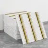 Adhesivo 3D Estéreo Transfronterizo Tablero de Celosía con Grano de Madera Pegatinas de Pared Papel Tapiz Pared de Fondo para Sala de Estar Decoración Impermeable y a Prueba de Humedad