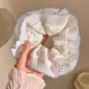 Dulce Francés ~ Encaje Anillo para el Cabello de Intestino Grueso Diseño Nicho Encaje Doble Cuerda para el Cabello Accesorios para el Cabello Versátiles para Niña