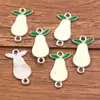 Varios Accesorios de Joyería DIY de Aleación Encanto de Esmalte Dorado Kc Serie de Frutas Plátano Pera Fresa Sandía Conectores