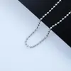 Corrente de Bolinhas de Aço Inoxidável Pingente Simples com Corrente Colar Acessórios de Joias Fabricante Atacado