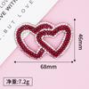 Zhaoshun amor strass quente hot stamping picture acessórios pérola strass rede adesivo hot melt diy acessórios de vestuário chapéu bolsa fábrica atacado