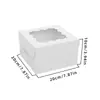 Caja de Empaque para Dulces de Donut con Ventana, Caja para Tartaletas de Huevo, Caja para Muffins, Caja para Postres Horneados para Llevar, Caja para Pasteles