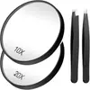 5 veces 10 veces 20 veces 30 veces lupa de ventosa herramienta de belleza para maquillaje pinza para poros de acné espejo de aumento para puntos negros