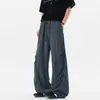 Pantalones de paracaidista de estilo americano con pliegues y corte curvo para hombre, pantalones deportivos de verano modernos para exteriores de secado rápido, pantalones casuales de pierna ancha