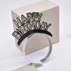 Estilo europeu e americano papel de folha de alumínio feliz ano novo hairband inglês carta moda festa headband natal acessórios de cabelo atacado