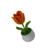 Flores de Hilo Tejidas a Crochet, Tulipanes Pequeños en Maceta, Girasoles, Regalos para Mejores Amigos y Parejas, Regalos de Boda, Flores Conservadas, Flores Secas