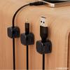 Organizador de Cables Magnético para el Hogar, Enrollador Sencillo, Adhesivo, Fijador de Almacenamiento de Cables de Datos, Pinza Fija para Cable de Ratón de Escritorio