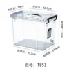 Contenedor de Almacenamiento de Plástico Portátil Comercial Transparente con Tapa Caja de Almacenamiento Caja de Almacenamiento para Clasificación de Ingredientes de Cafetería Caja de Almacenamiento Portátil