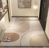 Felpudo de terciopelo belga para puerta de entrada, alfombra ligera de lujo de alta gama, felpudo antideslizante para puerta de entrada