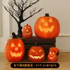 Decoraciones de linternas de calabaza de Halloween, accesorios para crear un ambiente festivo, arreglos de escenas, decoraciones para entradas, bares y tiendas, decoraciones nocturnas