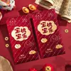 Sobre de regalo para bebé de un año, personalizado y creativo, tamaño grande, sobre rojo para regalo de agradecimiento de banquete, mini feliz cumpleaños