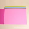 Huiyang A4 Papel Cartulina Arcoíris 16 Colores 16 Piezas Papel Hecho a Mano Pulpa de Madera Papel 200g Jardín de Niños Material DIY 3692