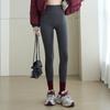 89002 # Nuevos Pantalones de Coco de Lana para Otoño e Invierno, Cintura Alta, Levanta Glúteos, Comprime Vientre, Forro Polar, Cálidos, Leggings de Abrigo, Pantalones Tiburón para Mujer