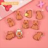 Estilo original de网红 (influencer) capibara lindo broche acrílico insignia de mochila de dibujos animados estuche para lápices colgante pin decorativo accesorios