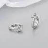 Brincos de prata de lei 925 com turquesa azul, design geométrico moderno estilo ins, únicos e de alta qualidade, luxo leve com cravação de diamantes, argolas para mulheres