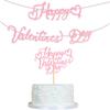 Colgante de traje con bandera de San Valentín de Amazon, decoración para fiestas, suministros para tartas de cumpleaños, inserción de tarjetas, venta al por mayor