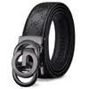 Cinturón de hombre cinturón de cuero cinturón de piel de vaca de capa superior cinturón de hebilla automática fuente de fábrica masculina soporte de envío de una generación