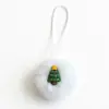 Adorno de Bola de Pelo de Conejo Sintético para Árbol de Navidad, Colgante Decorativo de Bola de Felpa, Accesorios de Bola de Pelo, Regalo de Navidad, Venta al por Mayor desde el Fabricante