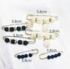 Artefacto para la cintura de los pantalones pasador de cintura broche anti-exposición broche de corsage de alta gama joyería hebilla de broche de perlas