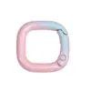 Hebilla Cuadrada Pintada de Colores Anilla de Resorte DIY Accesorios para Joyería de Aleación Llavero Anilla de Resorte Hebilla Versátil para Colgar Hebilla de Bolso