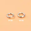 Anillo Abierto de Plata de Ley S925 Anillo Cerrado Anillo de Conexión Cuerda de Mano DIY Pulsera Cuerda Trenzada Accesorios de Joyería con Cuentas