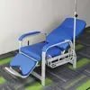 Cadeira de Infusão para Clínica com Encosto Reclinável, Cores Opcionais, com Hastes para Infusão e Apoio para os Pés, Cadeira para IV para Uso em Clínica