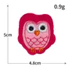 Set de Parches de Tela de Búho de Dibujos Animados Bordados por Computadora Parche de Tela Bordada Parche Parche de Tela para Ropa DIY Entrega Directa de Fábrica