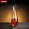 Decantador de Vinho Tinto, Dispensador de Vinho de Vidro Comercial, Decantador Doméstico, Dispensador de Vinho de Grande Capacidade com Alça, Jarra Grande