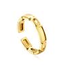Anillos Clásicos de Venta Caliente Europeos y Americanos Transfronterizos, Anillos Geométricos Creativos Personalizados, Joyería de Diseño Ins, Anillos de Acero Inoxidable para Mujer