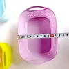 Cesta de Acabado Cuadrada Cesta de Almacenamiento Cesta de Almacenamiento Cesta Calada Cesta de Almacenamiento para Cosméticos y Joyas Plástico Colorido 1 Yuan