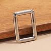 Accesorios de hardware para equipaje en stock, hebilla cuadrada de aleación de zinc, línea redonda, ajuste de anillo cuadrado rectangular, hebilla de fundición a presión