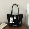 Bolsa tote grande em formato de estrela para mulheres, estilo coreano, alto valor estético, versátil para o trabalho, bolsa de mão casual estilosa para mulheres