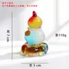 Flor de Cristal de Zibo Base Giratoria Calabaza Coche Escritorio de Oficina Decoración Adorno Perla Artificial Adorno Colgante