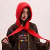 Gorro de Punto de Color Sólido Holgado para Mujer en Invierno, Moderno y a la Moda, Hace que la Cara Parezca Más Pequeña, Cálido y Protector de Orejas, Sombrero de Lana