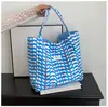 2026 Novo Estilo Fresco Grande Capacidade Bolsa de Ombro Pássaro Verde Moda Primavera e Verão Versão AB Bolsa Tote Portátil Dupla Face