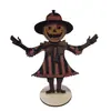 Artesanías de Madera Nuevas Transfronterizas Populares Halloween Calabaza Retro Espantapájaros Guirnalda Decoración de Otoño Colgante Pequeño