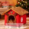 Nido para Gatos, Nido Cerrado para Mascotas, Nido Semi para Perros, Casa para Gatos, Calidez Invernal para Perros Pequeños y Medianos, Adecuado para Todas las Estaciones, Listo para Entrega