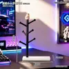 Bonito soporte para mando de juego con forma de manzana, soporte para auriculares PS5, organizador de escritorio universal