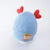 Gorro para bebé otoño e invierno súper lindo cálido de felpa para bebé niño niña tejido a prueba de viento gorro tipo beanie para niño pequeño moda