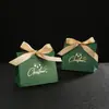 Caja de Dulces de Boda de Cartón Bronceado de Color Sólido Caja de Regalo de Agradecimiento Fiesta de Cumpleaños Regalo Pequeño Bolsa Pequeña de Retorno
