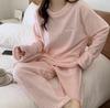 Pijama de Vellón Coral para Mujer Invierno Grueso Ropa Exterior Lindo Franela Ropa para el Hogar Traje Cárdigan Largo Holgado a la Moda