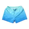 Shorts de Playa de Color Degradado de Tres Cuartos con Malla Interior, Shorts Deportivos Casuales para Hombre de Verano de Secado Rápido Transpirables al por Mayor