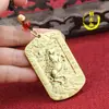 Tío Ma de Cobre Año del Caballo Símbolo de Éxito Insignia de Cintura Colgante para Coche Metal Wu Tai Shen Zhao Gongming Símbolo Colgante Atrae Riqueza